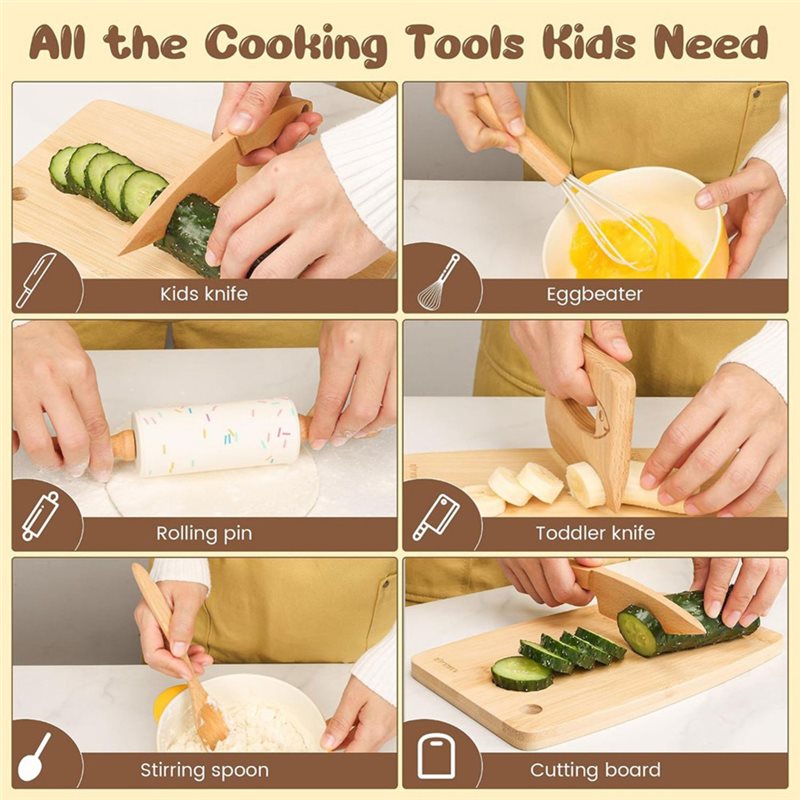 Ensemble de couteaux en bois p - Kitchen Kids Baking Set avis et prix